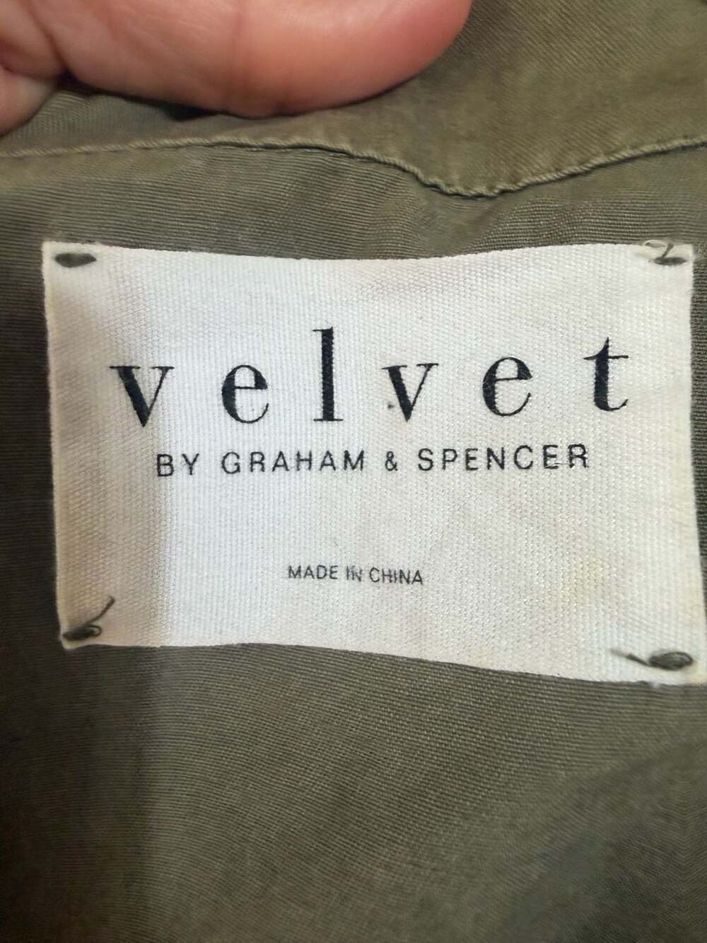 Velvet by Graham & Spencer Olive Green Utility Vest Size S - Picture 2 of 7